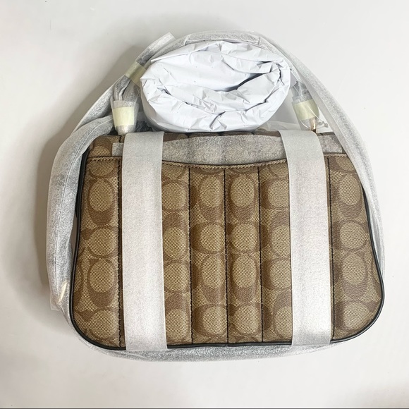 Coach Marlie Top Handle Satchel Crossbody In Sig Canvas Bag $450 - Picture 7 of 13